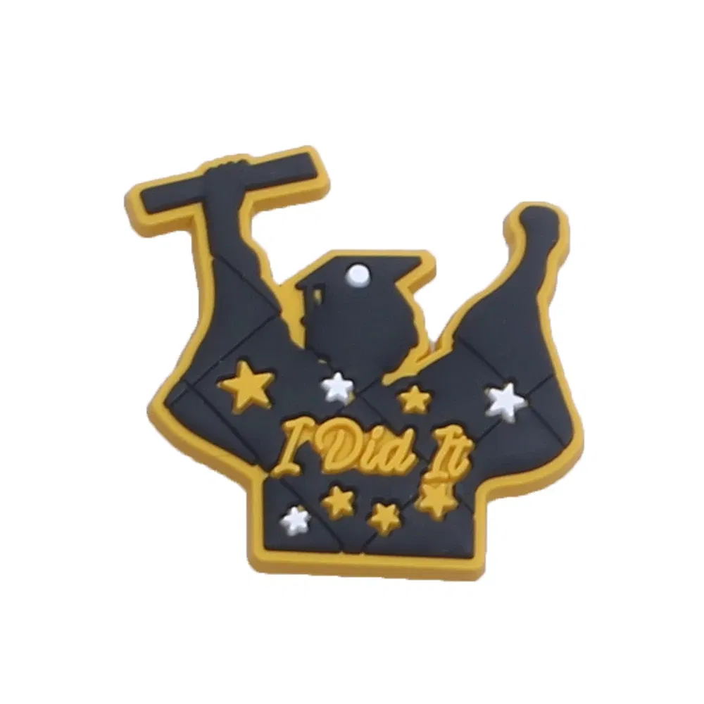 Color: Blue, Ships From: CHINA - Original 1pcs Graduation season Anime Shoe Buckle Charms Funny Cartoon Character for Clogs Accessories Kids Xmas Birthday Gifts