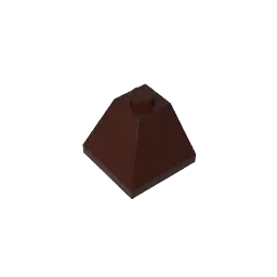 Color: plum - Gobricks GDS-621 CORNER BRICK 2X2/45 OUTSIDE compatible with lego 3045 children's DIY Educational Building Blocks