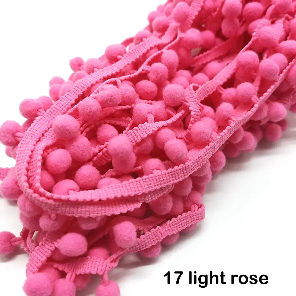 Color: GRAY, Size: S - 1-5yard Pom pom Fringe Lace Ribbon Pompom Trim Ball Fabric DIY Sewing Tassel Lace Kintted Fabric Handmade DIY Craft Accessorie