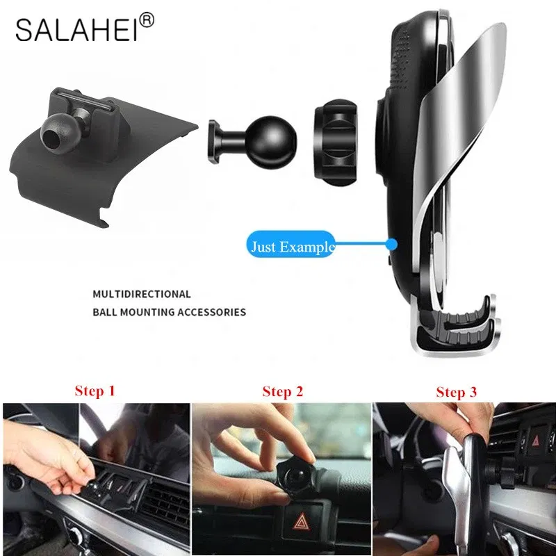 Color Name: Black - Car Mobile Phone Holder For Porsche Macan Air Vent Mount Smartphone Stand Cellphone Stable Cradle Auto Navigation Accessories