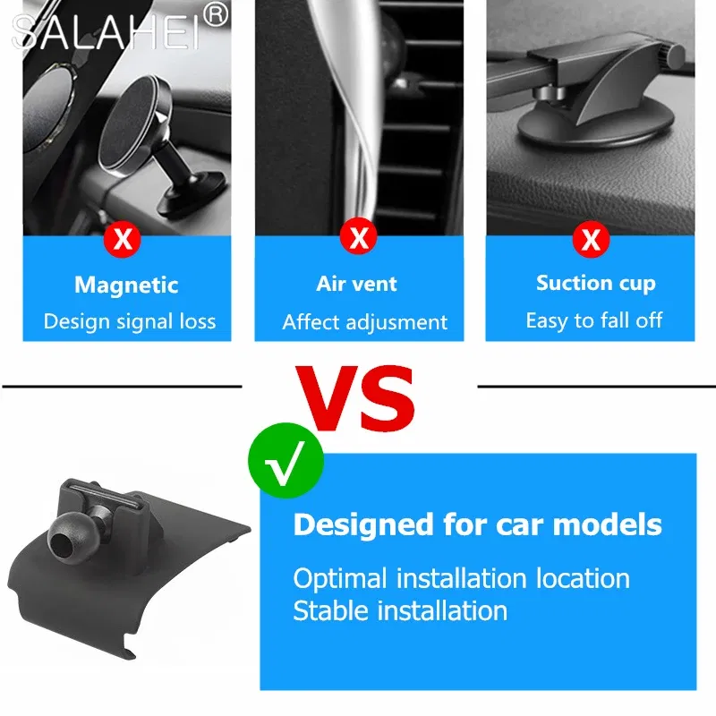 Color Name: Black - Car Mobile Phone Holder For Porsche Macan Air Vent Mount Smartphone Stand Cellphone Stable Cradle Auto Navigation Accessories