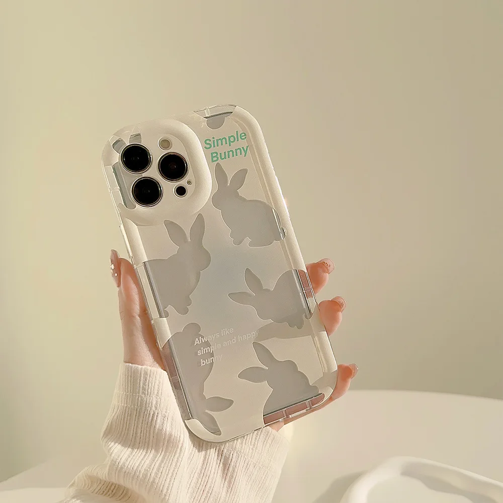 Color: Blue, Compatible-Phone Models: For Samsung Galaxy Note20 Ultra - Cute Cartoon Bunny Print Phone Case for Samsung Galaxy 24 23 22 21 20 Plus Ultra FE A73 A72 A71 A52 A51 A32 Note 20 Airbag Funda