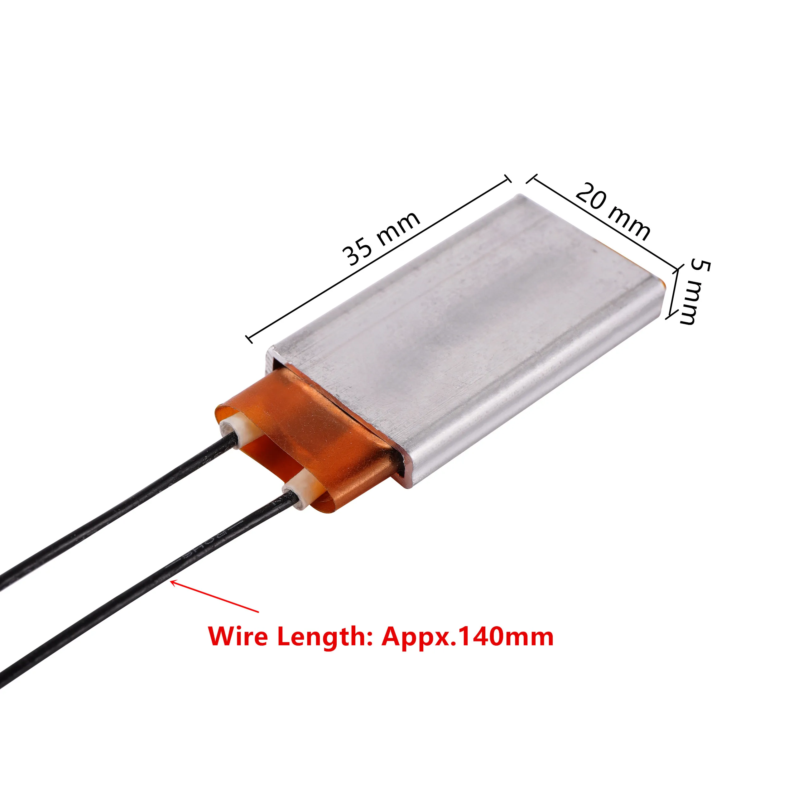 Color: WHITE - 220V/12V 80-220 Degrees Celsius PTC Heaters Heating Element Hair Dryer Accessories Curlers Heater Poultry Incubator 1 Pc
