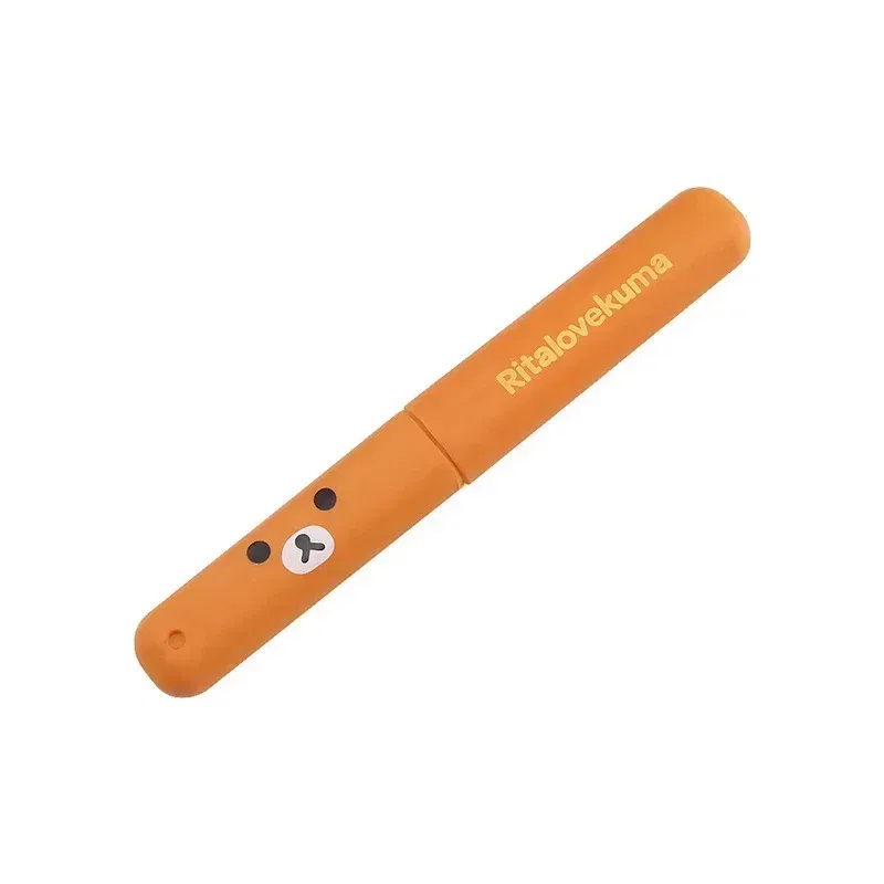 Color: Light Grey - Portable Toothbrush Cover Holder Bear Cute Animal Outdoor Travel Hiking Camping Toothrush Cap Case Protect Storage Cute Box