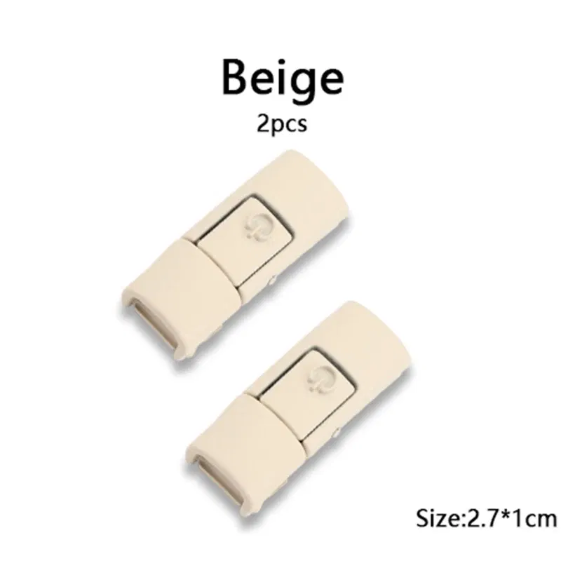 Color: Beige - Switches Colorful Metal Buckle No Tie Shoe Laces Press Lock Shoelaces Without Ties Elastic Flat Shoelace Sneaker Kids Adult