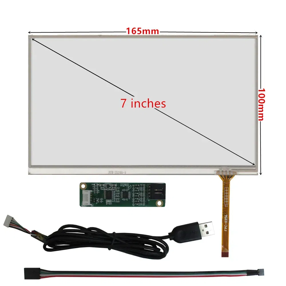 Color: GRAY - 3.5/4.3/5/6.2/7/8/9/10.1 Inch Raspberry Pi Industrial Equipment PC Car Resistance Digitizer Touch Screen Panel USB Driver Board