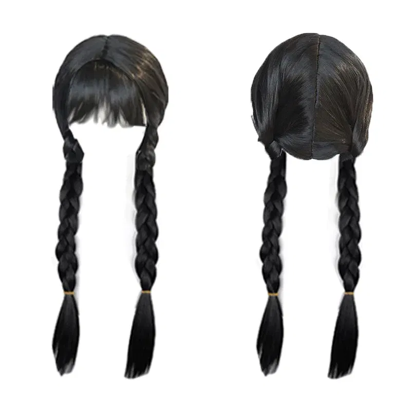 Color: Pink - Girl Princess Cosplay Wig Children Mermaid Wig Princess Hair Accessories Carnival Party Wig Princess Dress Accessories Matching