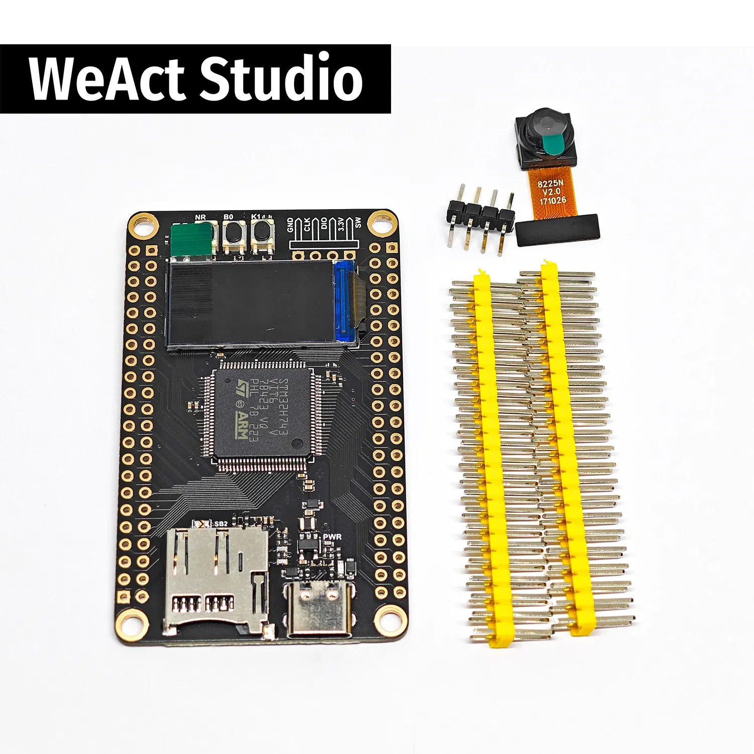 Color: black - WeAct STM32H743 STM32H743VIT6 STM32H7 STM32 Demo Board Core Board