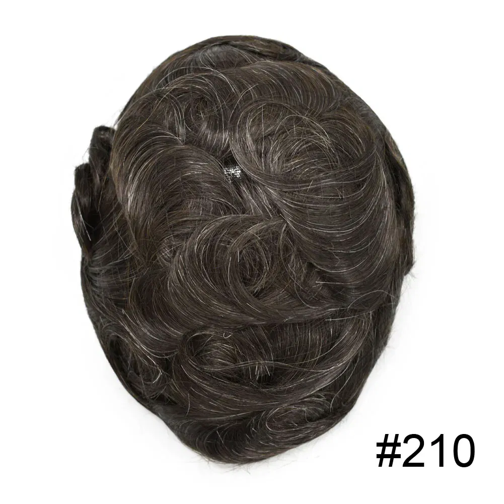 Toupee Color: 210#, Toupee Density: 90%, Length: 6 inches, Ships From: CHINA, Toupee Size: 8x10 - Men Toupee Hair Systems Ultra Thin Skin 0.06MM V-LOOP Capillary Prosthesis Invisible Hairline Real Human HairPieces Hair Units