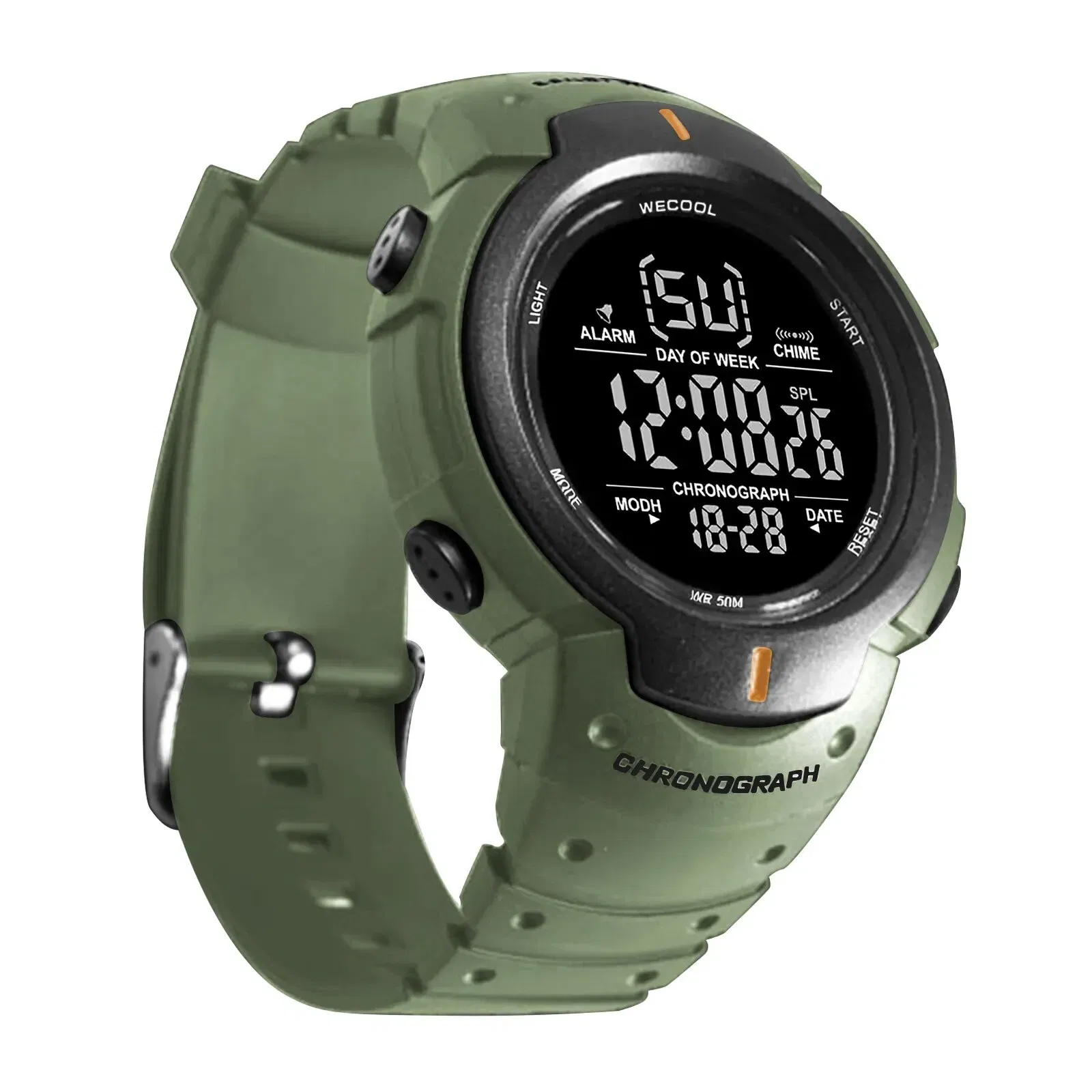 Color: Rose - WECOOL Brand Sport Digital Alarm Multifunction Wrist Watch W-606 Waterproof Watch