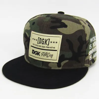 Color: Green, Size: Adjustable - New Korean Version Duck Tongue Cap Dgk Panel Letter Duck Tongue Cap Camouflage Unisex Versatile Men and Women's Same Baseball Ca