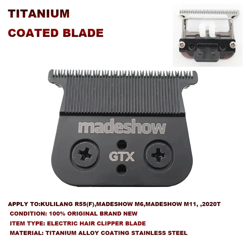 Madeshow KULILANG M6 M11 R55 Ultra Thin Original Blade Professional Hair Trimmer 0mm Cutter Head Clipper Replacement Accessories