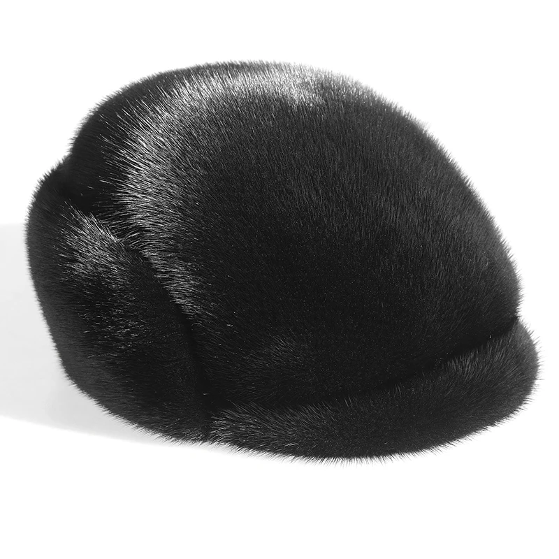 Color: Yellow, Hat Size: XS?€old?‰ - Real Mink Fur Hat Women'S Winter Fashion Beret Hat Warm Mink Fur Knight Beret Hat Luxury Keep Warm Russian Lady Caps