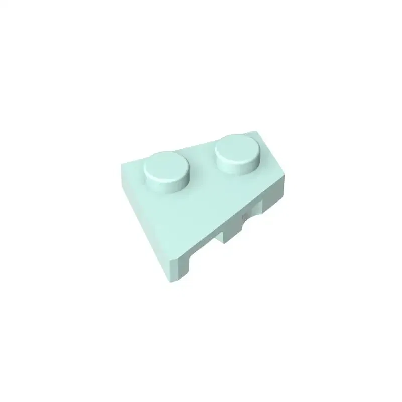 Color: SKY BLUE - Gobricks 10PCS Parts Wedge, Plate 2 x 2 Left Compatible with 24307 pieces of children's toys Building Blocks Educatonal Techni