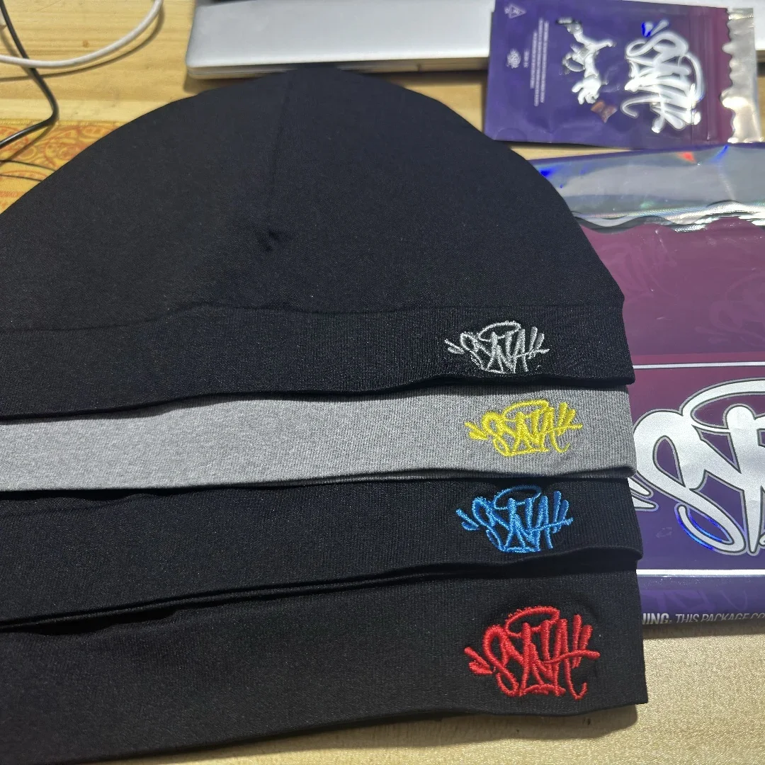 Color: black, Size: One Size - Sy-na Beanie Hat Men Women Paragraph Quality Cap 2024 New Knitting Y2k Warm Beanies Syna Running Cap Sy-na World Skull Beanie