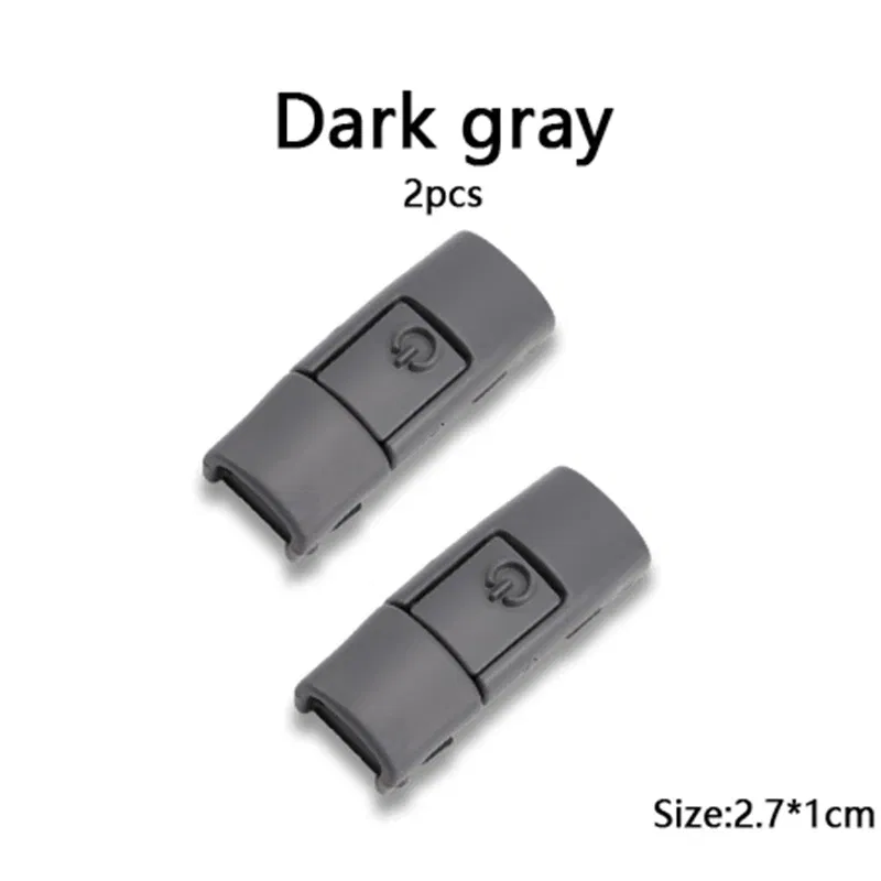 Color: Silver - Switches Colorful Metal Buckle No Tie Shoe Laces Press Lock Shoelaces Without Ties Elastic Flat Shoelace Sneaker Kids Adult