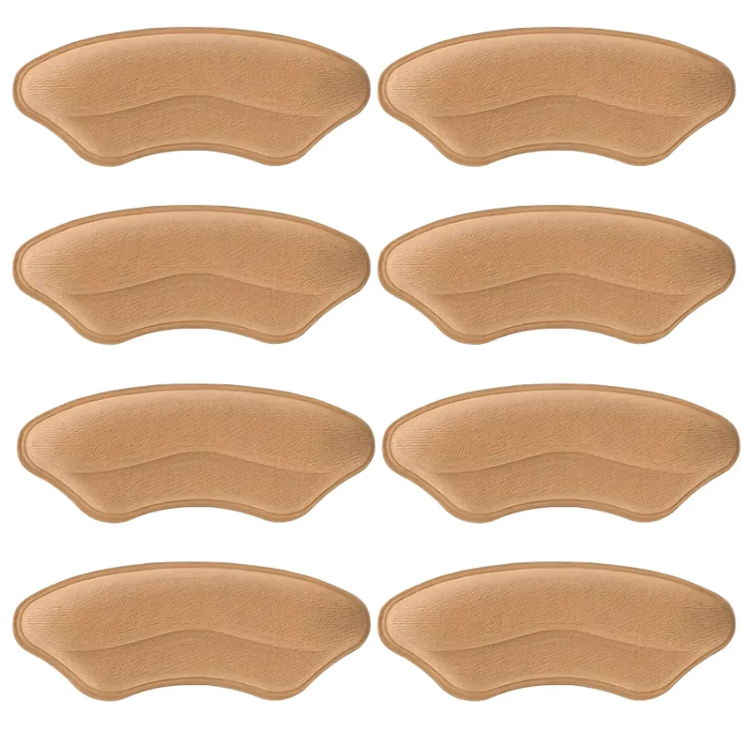Color: Gold - 8-Pack Heel Pads for Too Big Shoes, Self-Adhesive Heel Protectors Inserts Improve Shoe Fit Prevent Slippage