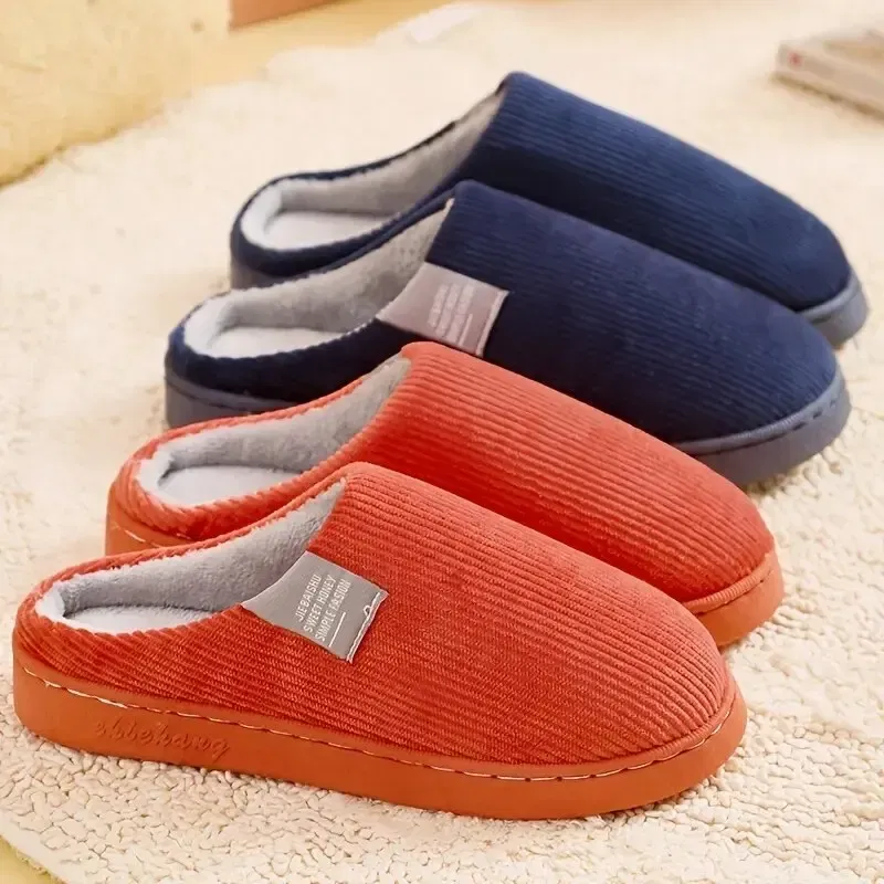 Shoe Size: 40, Color: green - Women's Men's Thick Soft Bottom Home Slippers Household Plush Slippers Anti-slip Thermal Slippers Indoor Winter