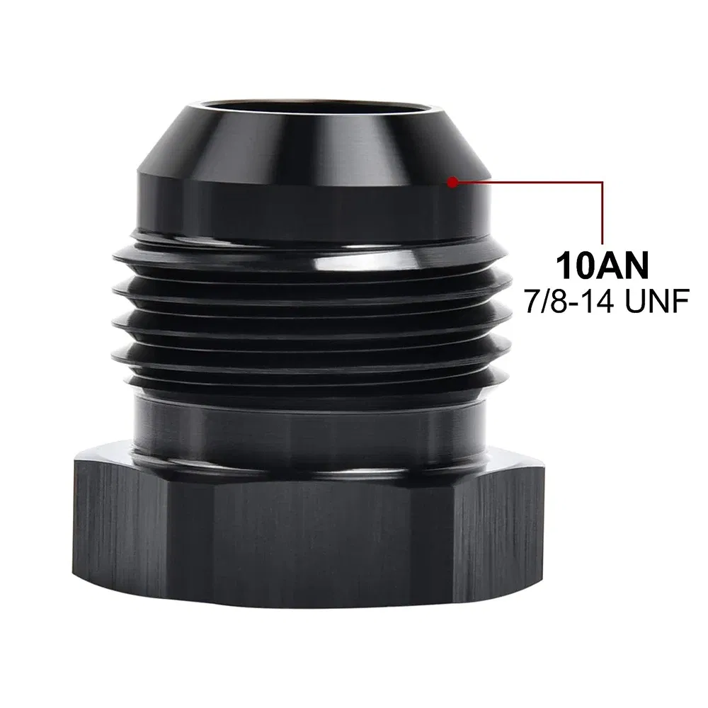 Color: Orange, Ships From: CHINA - AN4 AN6 AN8 AN10 AN12 Aluminum Male Flare Blanking Plug Fitting Hex Cap Connector Lock Hose Fitting Tube Adapter Anodized