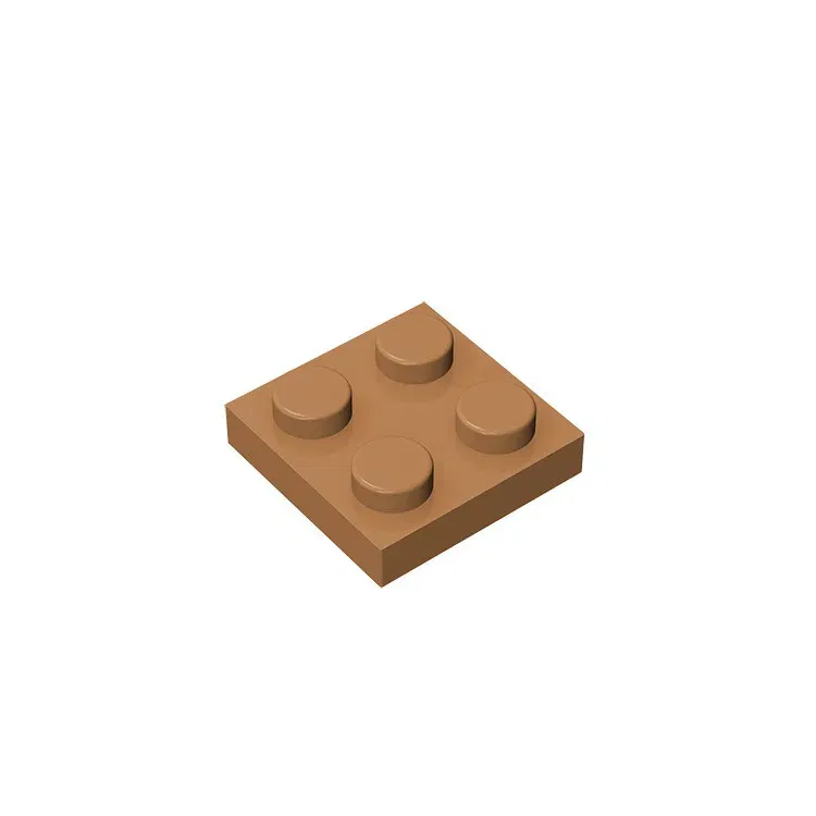 Color: light yellow - 20Pcs MOC Parts 3022 94148 Plate 2 x 2 Compatible Bricks DIY Assmble Building Blocks Particle Kid Puzzle Brain Toy Birthday Gif
