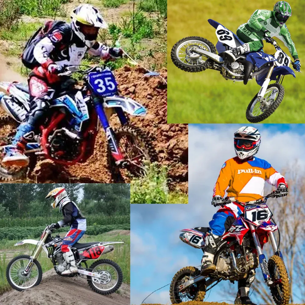 Color: Brown - Number Stickers Graphics Decals Emblems Fit For CRF 50 70 110 125 250cc Kayo BSE Dirt Pit Bike Plastic Cover Number Plate Of