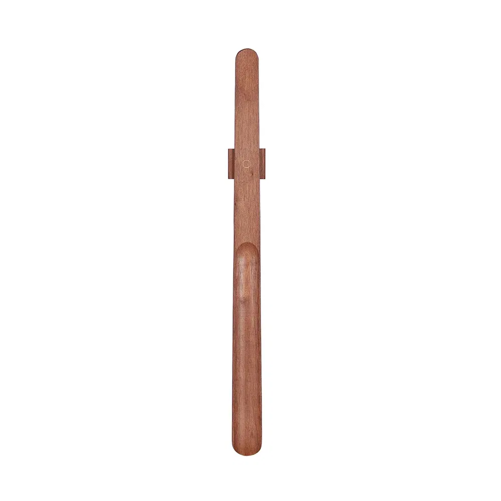 Color: Brown - 40/55/70cm Premium Rubber Wood Magnetic Shoe Horn - No Bending Needed, Elegant Shoe Helper