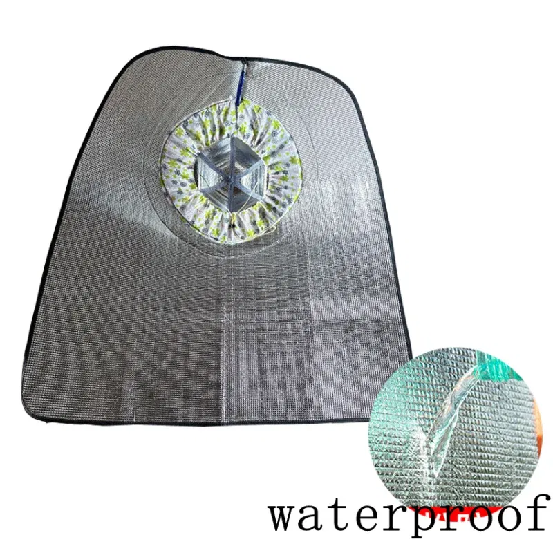 Color: black, Size: XS?€old?‰ - Sun & Rain Protection Hooded Cape - Breathable UV Hat for Farming/Gardening - Wide Brim Bucket Hat with Neck Cover