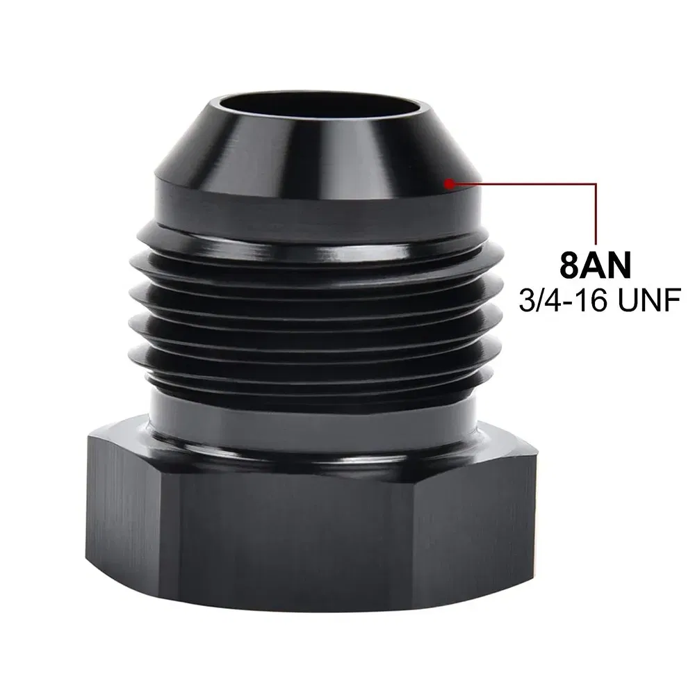 Color: MULTI, Ships From: CHINA - AN4 AN6 AN8 AN10 AN12 Aluminum Male Flare Thread Hexagon Head Blanking Plugs Fitting Hex Cap Lock Hose Fitting Adapters Anodized