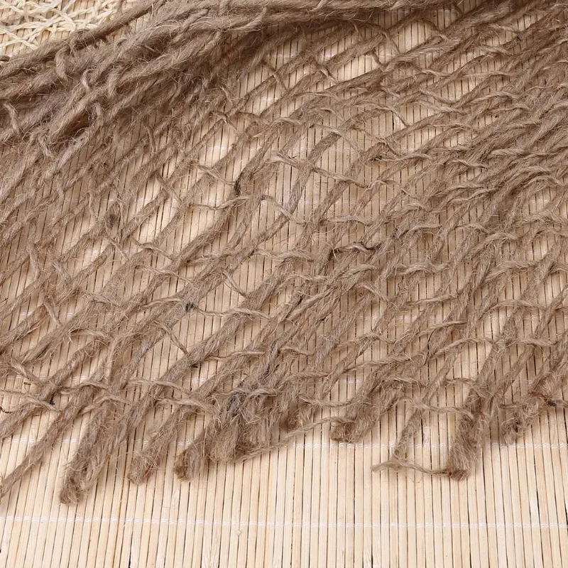 Color: WHITE - Newborn Photography Prop Chunky Burlap Layer Net Hessian Jute Backdrop Blanket Photography Baby Props Photo Props Studio Accesso
