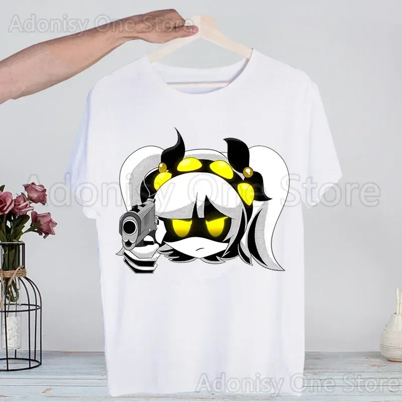 Color: Dark Grey, Size: 4XL - Murder Drones Fashion Man Tshirt Summer Fashion T-shirt Casual White Funny Cartoon Print T-shirt Hip Pop Tops tee