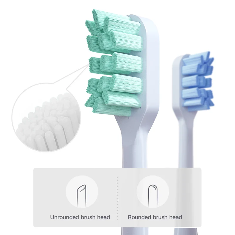 Color: MULTI - For Xiaomi Mijia T300 T500 T700 Ultrasonic For Mijia Mi Electric Toothbrush Nozzles High-density Replacement Tooth Brush Head