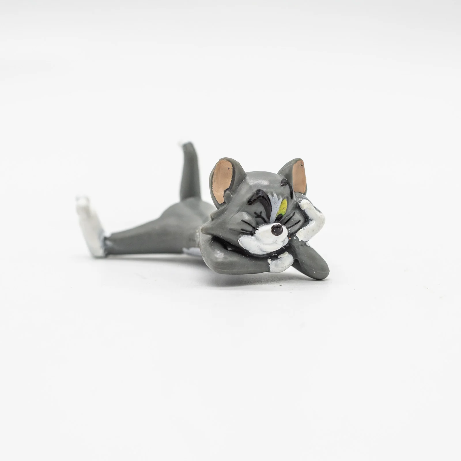 Color: Beige - Action Figure Anime Mini Doll Cute Spike Dog Toms Cat Jerry Mouse Funny Cartoon Figurine Table Ornaments Kids Birthday Gifts