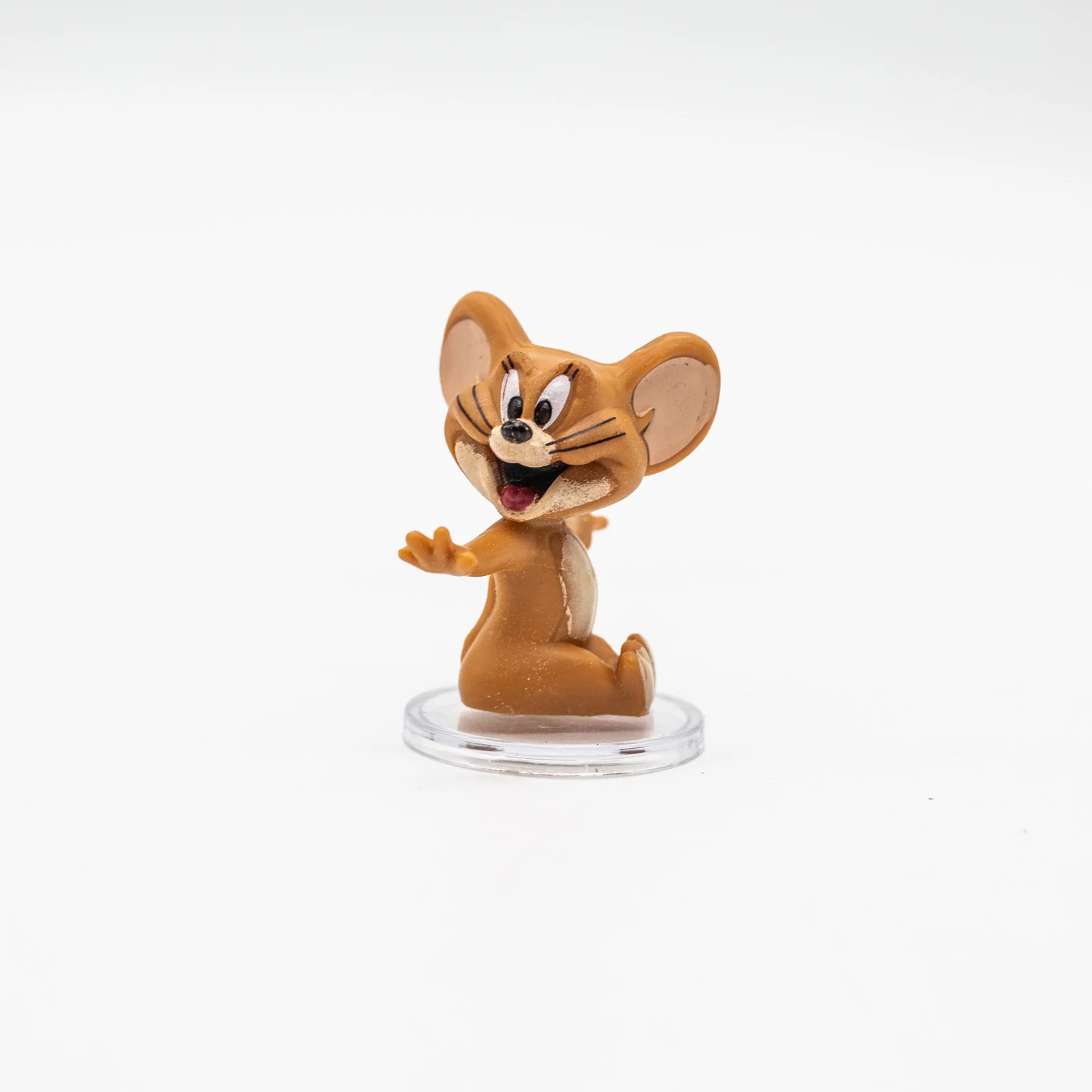 Color: Beige - Action Figure Anime Mini Doll Cute Spike Dog Toms Cat Jerry Mouse Funny Cartoon Figurine Table Ornaments Kids Birthday Gifts