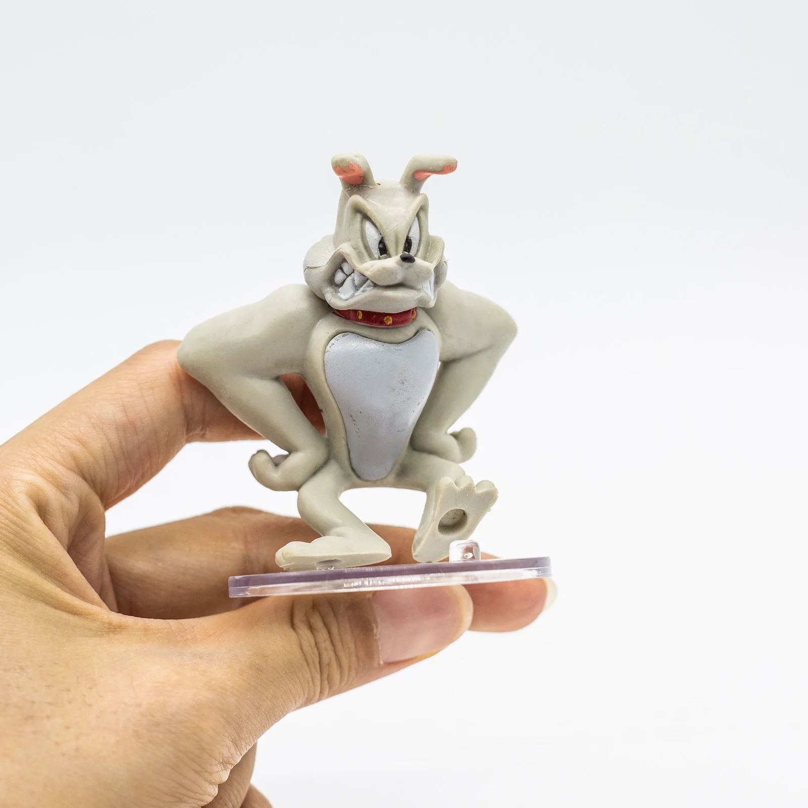 Color: Beige - Action Figure Anime Mini Doll Cute Spike Dog Toms Cat Jerry Mouse Funny Cartoon Figurine Table Ornaments Kids Birthday Gifts