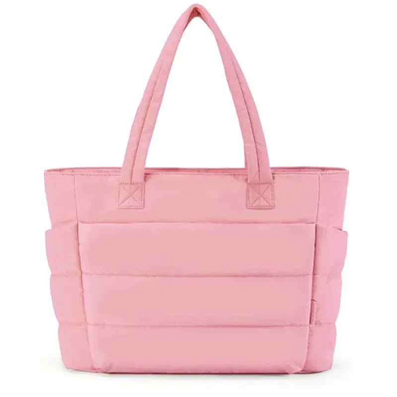 Women's Bubble Tote Bag Cotton Padded Female Quilting Puffy Handbag Shoulder Shopper Solid Color Handle Bag Versatile Daily Bags