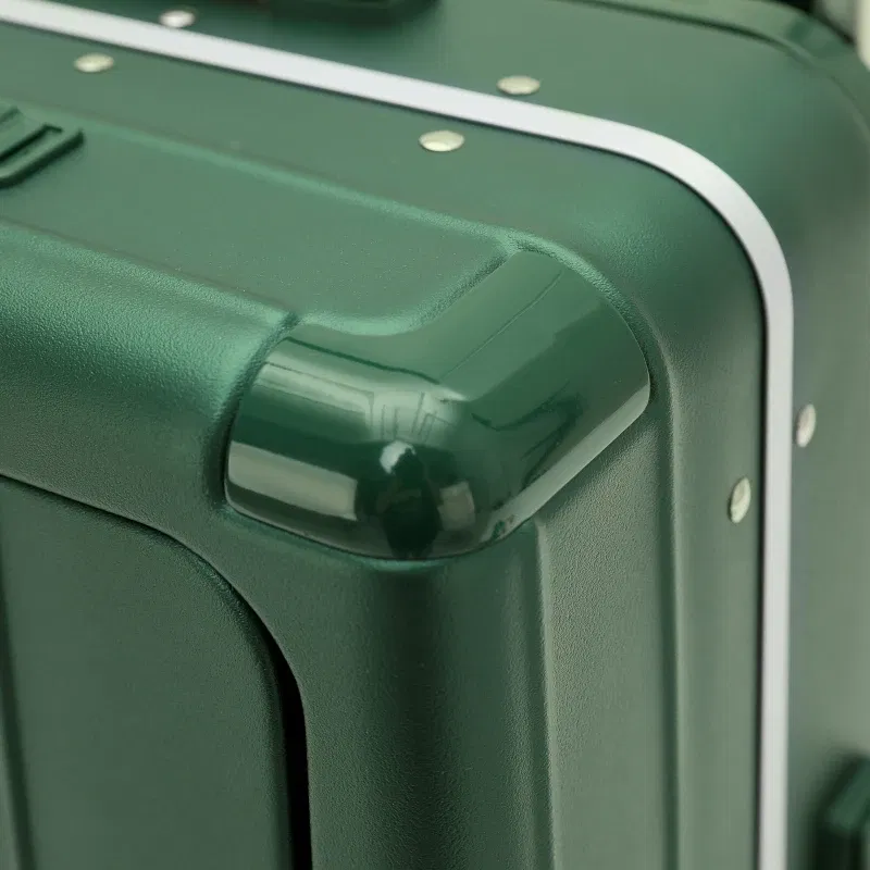 Color: green, Luggage Size: 26Inches 650mm, Ships From: CHINA - LightGo Front Access 20/26/28 Inch Carry On Luggage w/ Laptop Compartment, 2 USB-C, TSA Lock, Silent Wheels for Business Travel