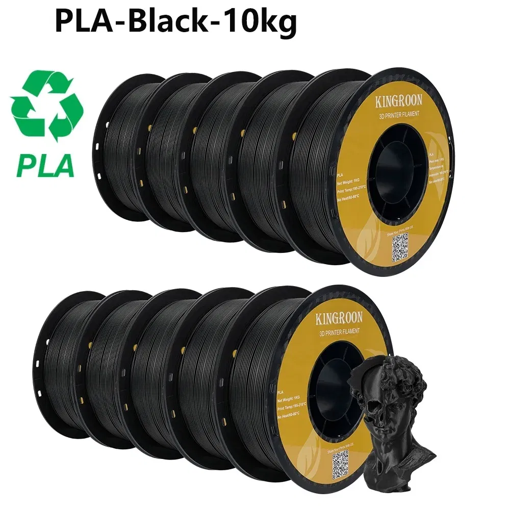 Color: Glowing Green, Ships From: CHINA - Top 3D Printer 10KG PLA PETG ABS Filament 3D Printing Plastic Material 1.75mm 100% No Bubble Spool