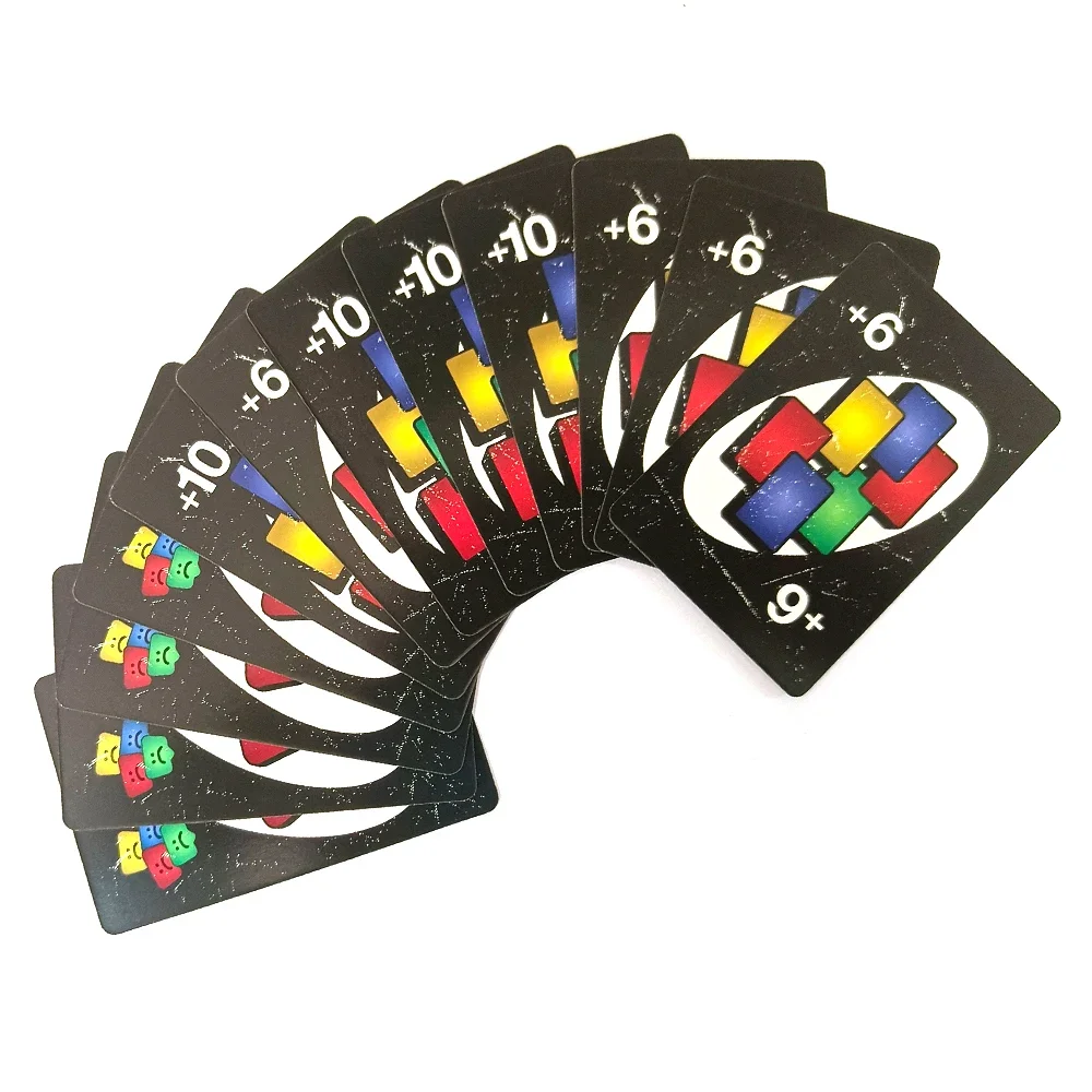 Color: light yellow - Uno No mercy Game Board Games UNO Cards Table Family Party Entertainment UNO Games Card Toys Children Birthday Christmas