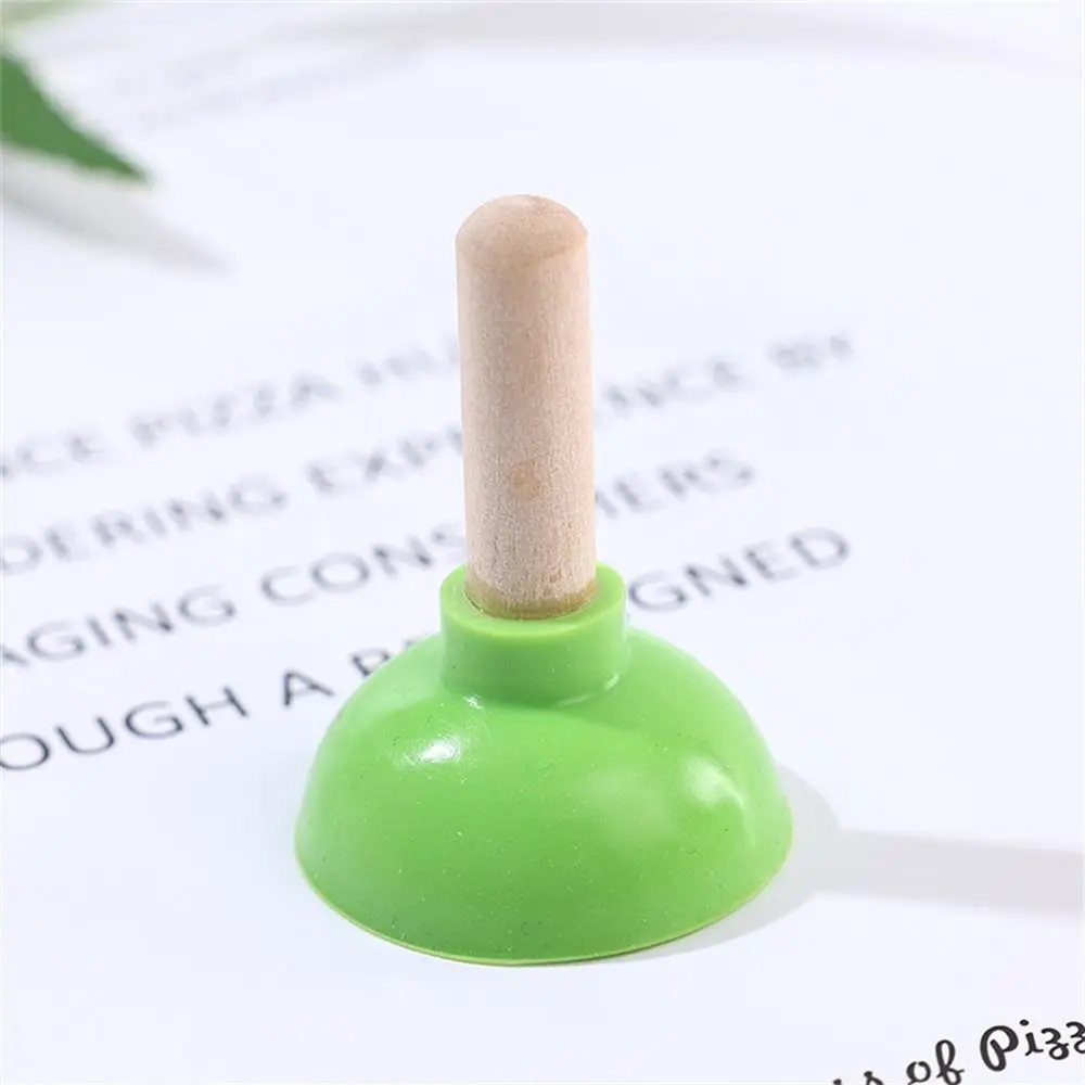 Color: Yellow - Mini Colorful Toilet Shape Plunger Phone Holder Sucker Stand Tiny Plunger Magic Tricks Inspired Looking For Card Professional