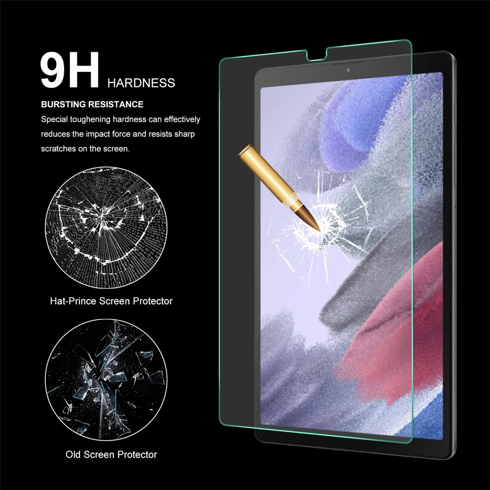 Color: SKY BLUE - 2PCS Screen Protector Tempered Glass For Samsung Galaxy Tab A7 T220 T500 A8 X200 A9 S6 S7 T870 S8 X700 S9 Lite FE Plus Gen Film