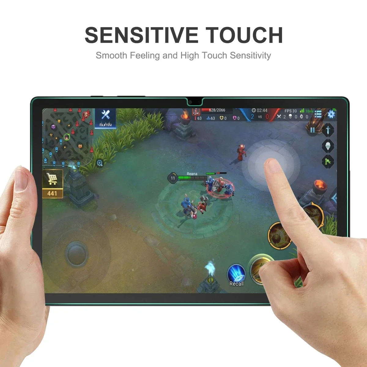 Color: SKY BLUE - 2PCS Screen Protector Tempered Glass For Samsung Galaxy Tab A7 T220 T500 A8 X200 A9 S6 S7 T870 S8 X700 S9 Lite FE Plus Gen Film