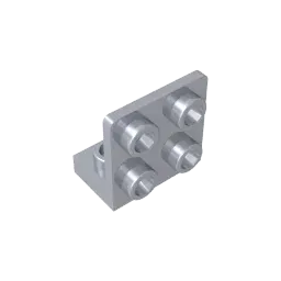 Color: GRAY - MOC PARTS GDS-642 ANGULAR PLATE 1.5 BOT. 1X2 2/2 compatible with lego 99207 children's toys Assembles Building Blocks Technical
