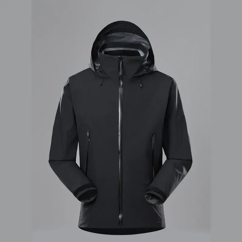 Color: black, Size: L - ARC Outdoor Men's and Women's, Fashionable, Windproof and Waterproof, Mountaineering, Breathable, Travel, Camping, Windbreaker