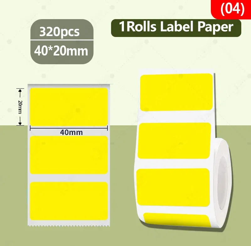 Color: black - NIIMBOT B21/B203/B3S label machine printing paper color label waterproof, oil resistant, tear resistant label