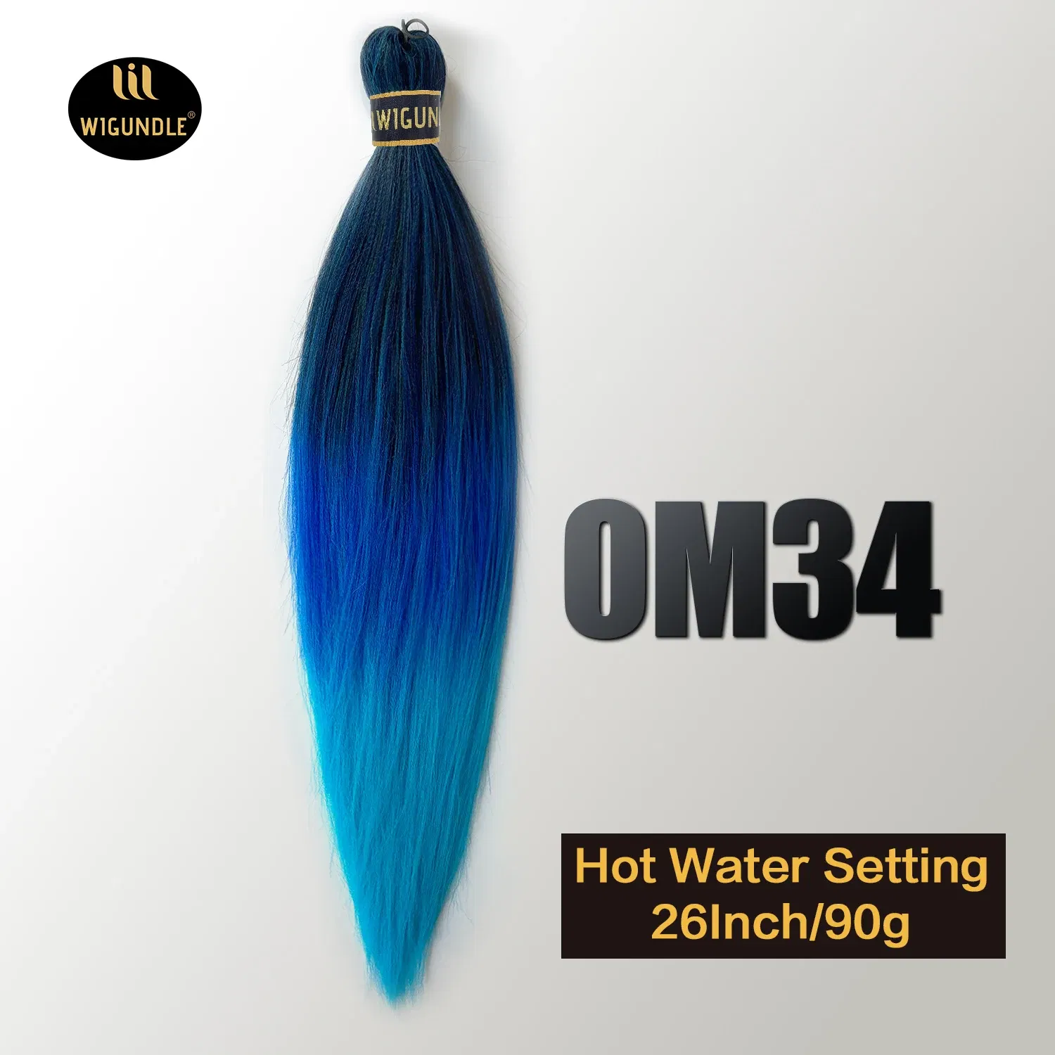 Color: #18, Stretched Length: 26inches, Bulk Buy: 1Pcs/Lot - Kanekalon 26inch Hot Water Set Pre Stretched Jumbo Braiding Hair Box Twist Braids Synthetic Hair Extensions For Women Soft Yaki