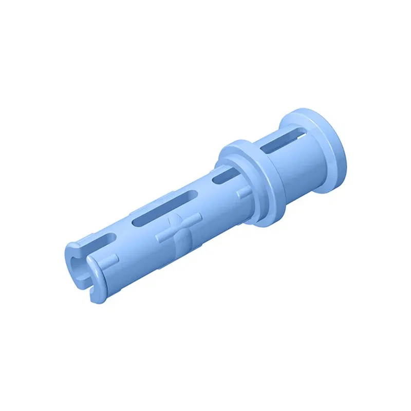 Color: DEEP BLUE - Gobricks 10PCS Bricks Technical Pin 3L with Friction Ridges Lengthwise and Stop Bush Compatible With 32054 Assembles Block