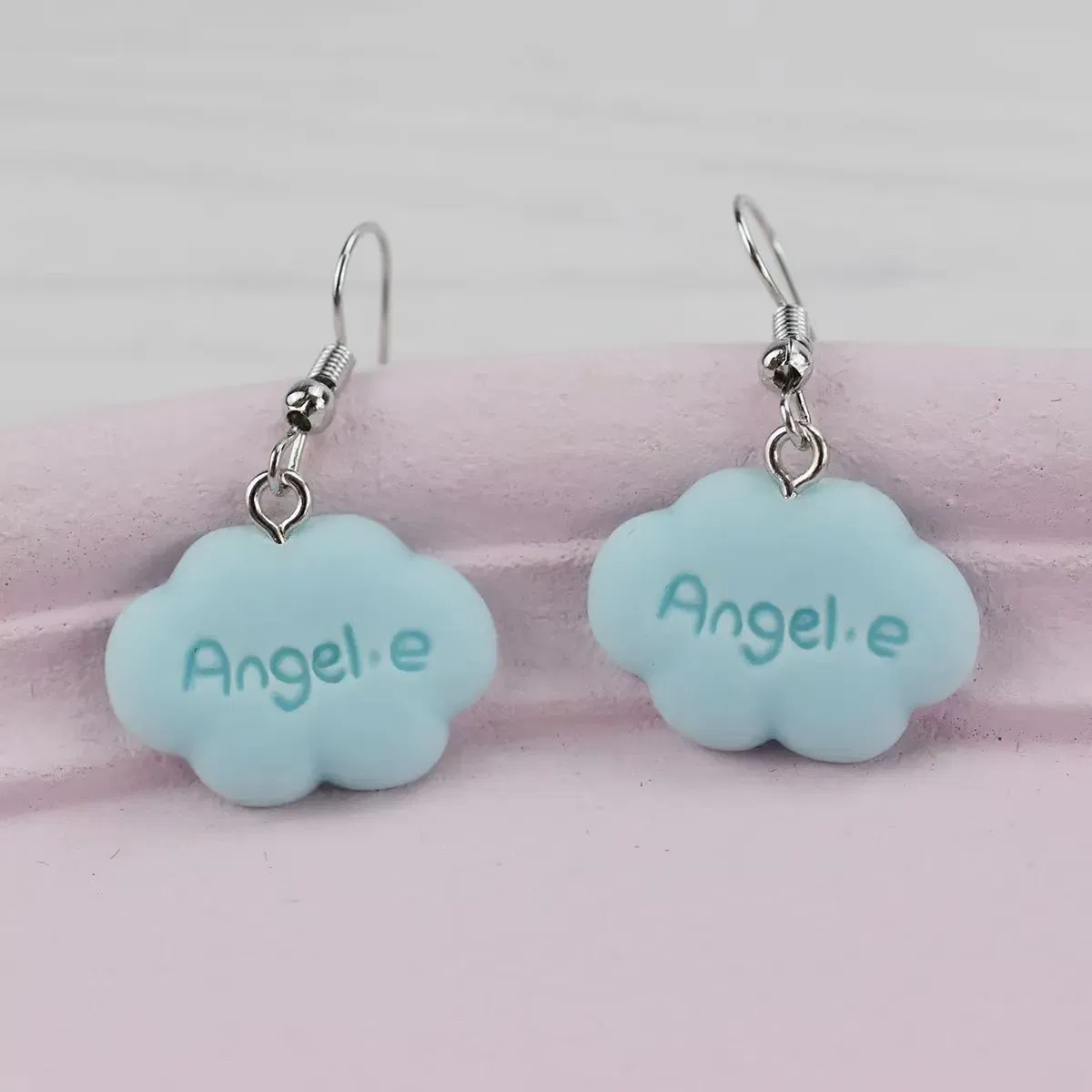 Metal Color: REDDISH BROWN - Ultra-Low New Fashion Cute White Cloud Stud Earrings Delicate Mushroom Clouds for Women Girls Ear Jewelry Wholesale Gifts Bear