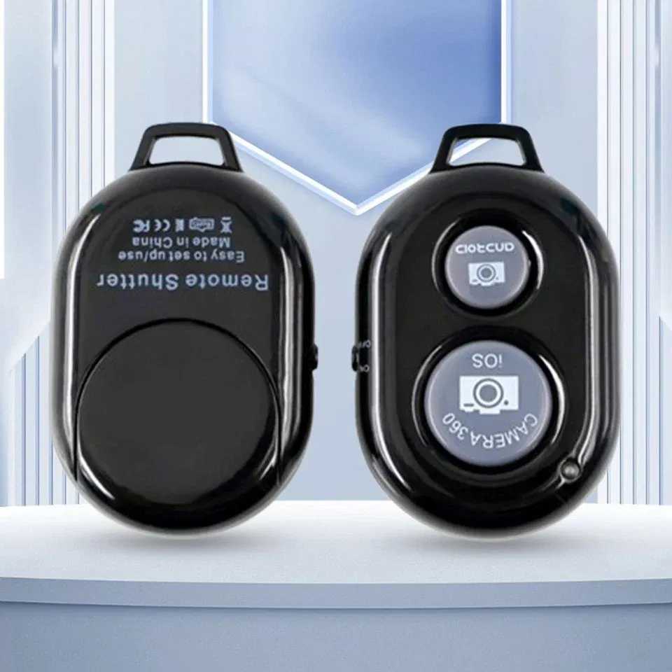 Color: WHITE - Smartphone Bluetooth Shutter Release Wireless Remote Control Mobile Phone for iPhone 15 14 Huawei Samsung Xiaomi HTC Vivo Selfie