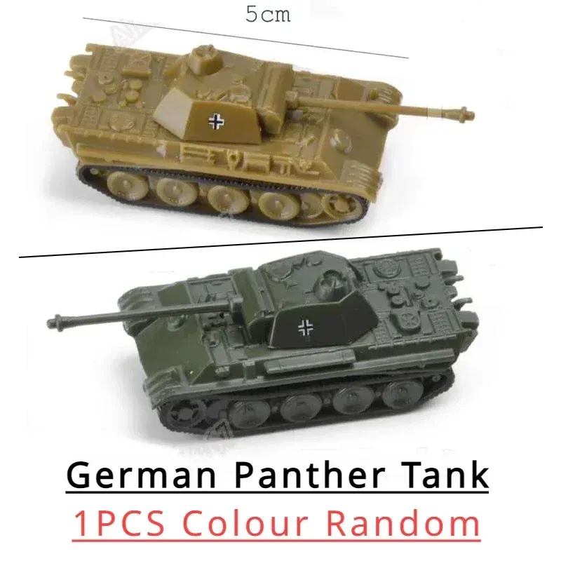Color: WHITE - 1/144 4D Classic Tank Model WWII Tiger Leopard US GER CHN USSR RUS Finished Model Sand Table Plastic Tanks Toy