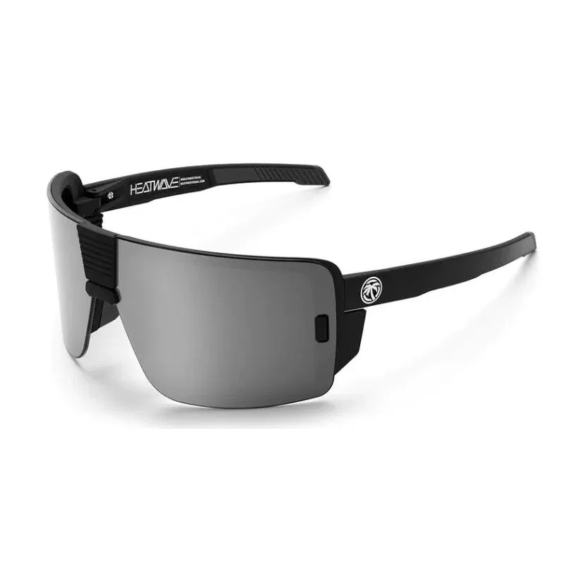 Lenses Color: Silver, Frame Color: BROWN - NEW High quality luxury Heat Wave brand sunglasses square Conjoined lens cycling Women men sun glasses UV400